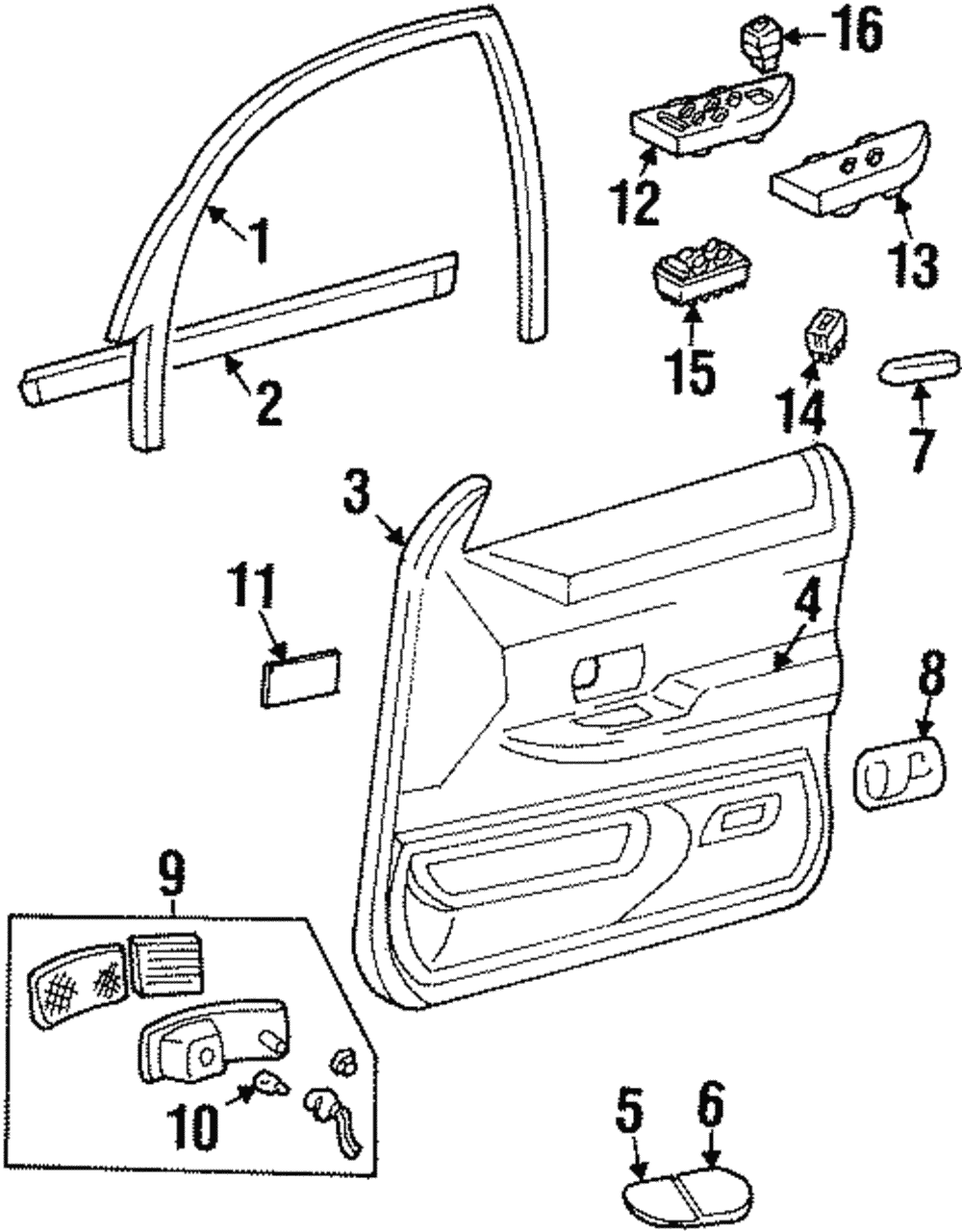 Pull Pocket - Ford (XW7Z-5422635-AAB)