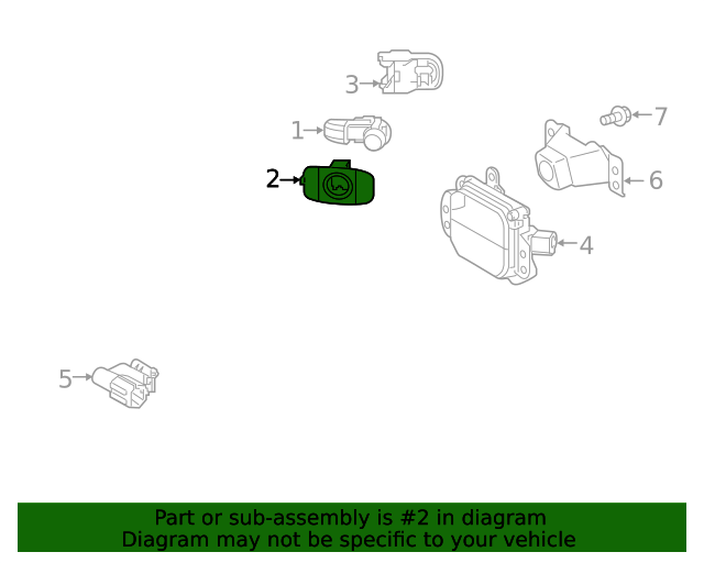 Voilamart 4PCS Park Assist Sensor Retainer Holder For XV40