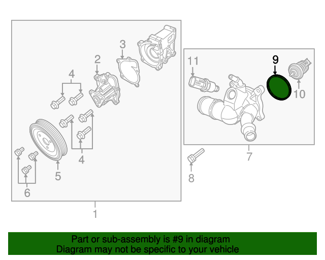 Thermostat Housing Gasket Mopar (5047264AA) Mopar Parts Canada