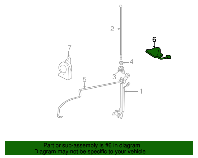 8696004030 GPS Antenna 2012 Toyota Sparks Parts