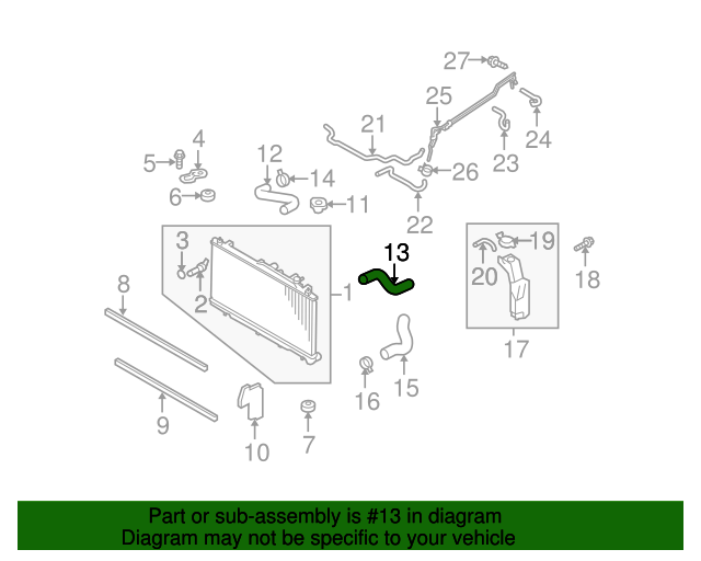 20102014 Subaru Legacy Inlet Hose 45161AJ020 OEM Parts Online
