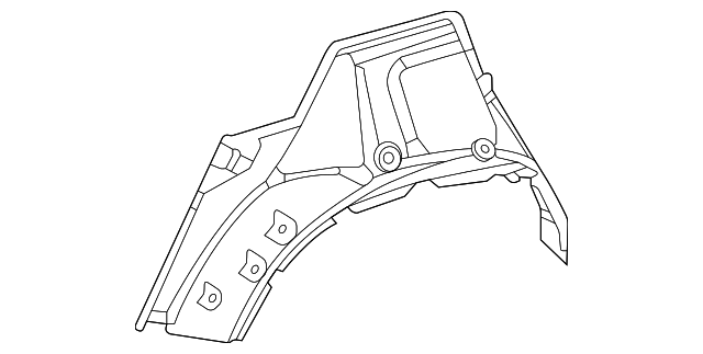 167-630-87-03 - Outer Wheelhouse 2020-2024 Mercedes-Benz 