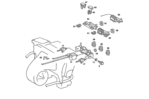 Heating/Air-Conditioner Operating Unit for 1987 Mercedes-Benz 190E ...