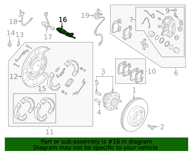 59700G9500 Parking Brake Actuator 20182023 Kia Stinger Kia.Parts