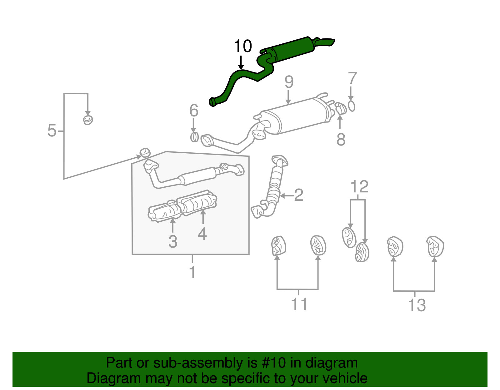 Tailpipe - Toyota (17405-50030)