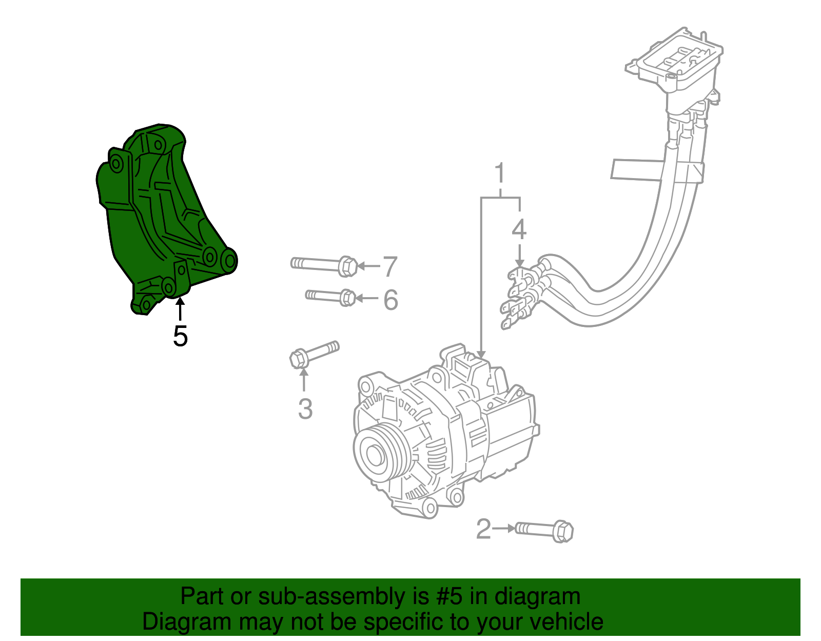 Alternator Bracket - GM (12595292)