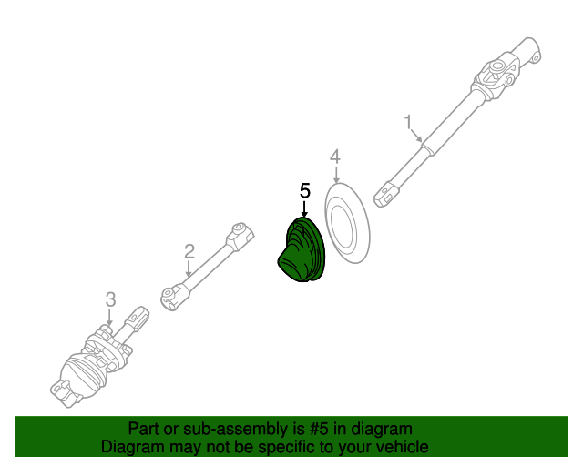 25994356 GM Intermediate Steering Shaft Boot GM Parts Store