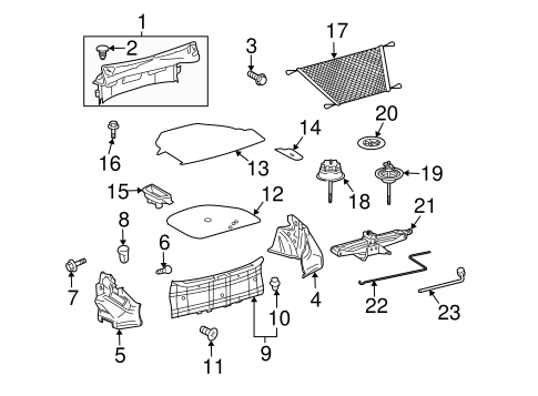 TOYOTA Genuine 64330-AA050-B0 Package Tray Trim Panel Assembly