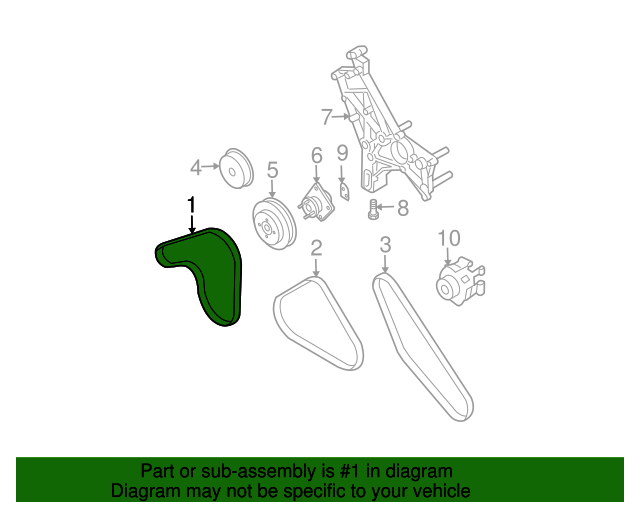 2521239800 Serpentine Belt 20032006 Kia Sorento Kia.Parts Store