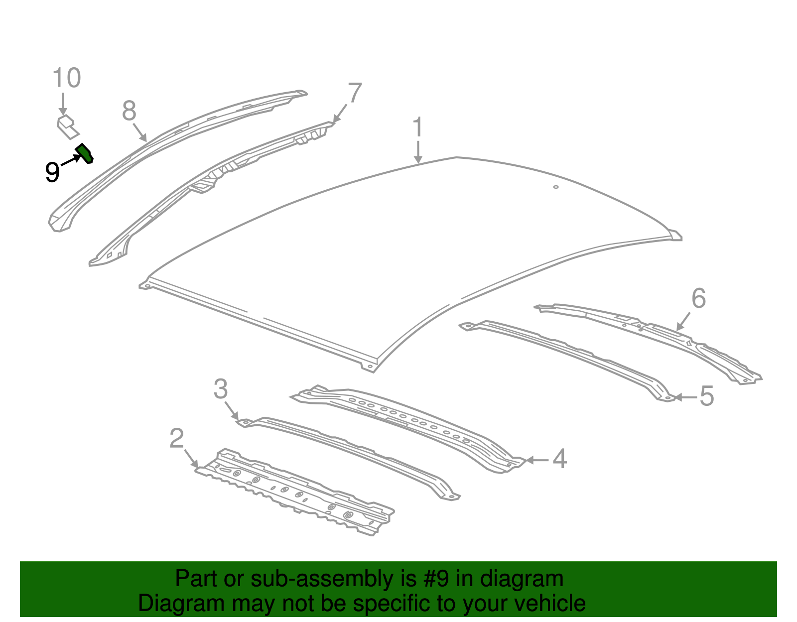 Passenger Side Upper Inner Body Hinge Pillar Baffle - Buick (90925279)