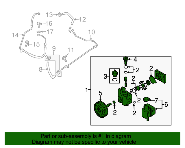 20092013 Mazda 6 Power Steering Pump GS3L32650A