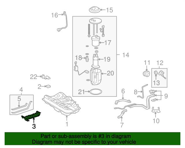 20092015 Toyota Venza Fuel Tank Shield 776060T010 Toyota Parts Center
