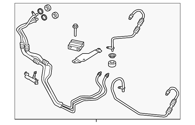 Automatic Transmission Oil Cooler Hose Assembly - Ford (GV6Z-7R081-G)