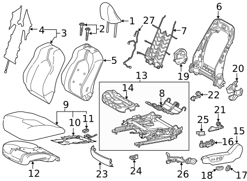 TOYOTA Genuine 71811-47040-B2 Seat Cushion Shield