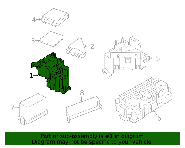 20192020 Infiniti QX50 Relay Box 284B85NA0A OEM Parts Online