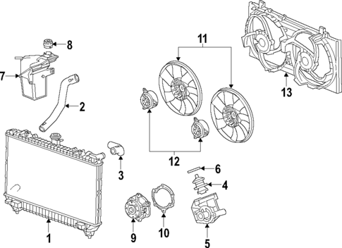 Radiator & Components for 2013 Chevrolet Camaro GM Parts Center