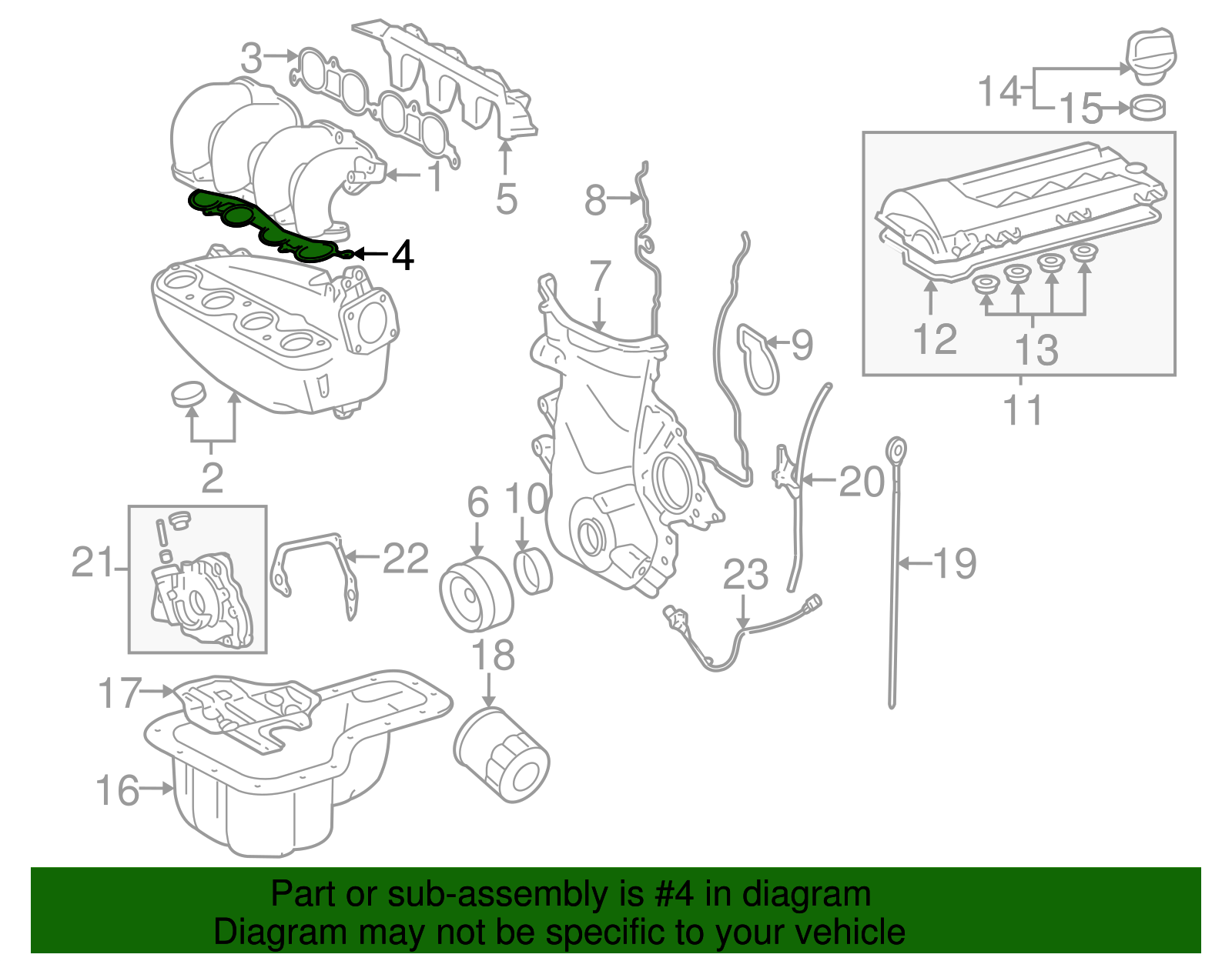 Gasket - Toyota (17171-22040)