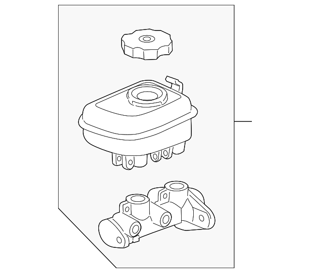 Brake Master Cylinder with Seal and Retainer - GM (92213566)