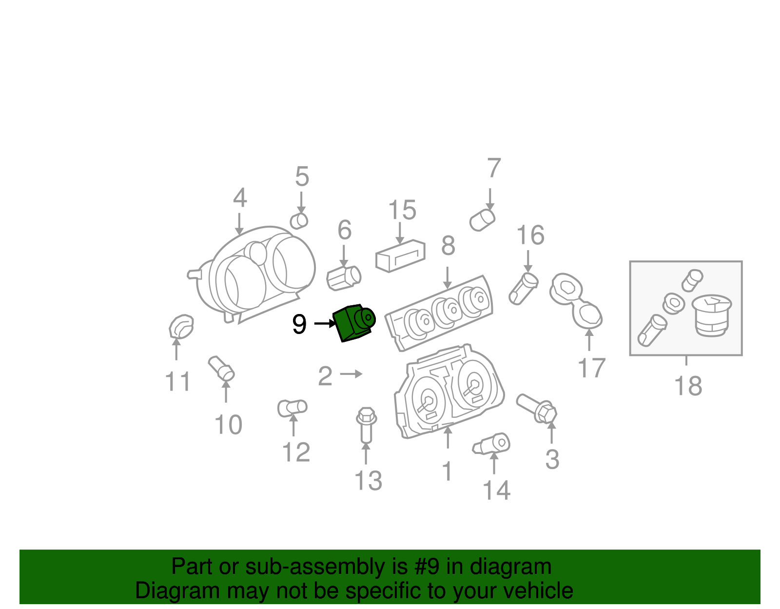Instrument Panel Dimmer Switch - GM (10393367)