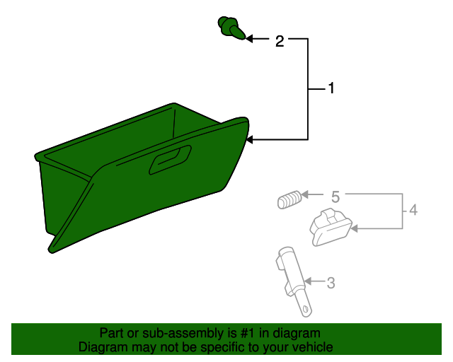 20032008 Toyota Corolla Glove Box Assembly 5555002090B0 Toyota Parts Center