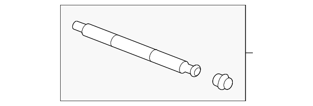 Rear Disc Brake Pad Guide Pins with Retainer - Cadillac (89047728)