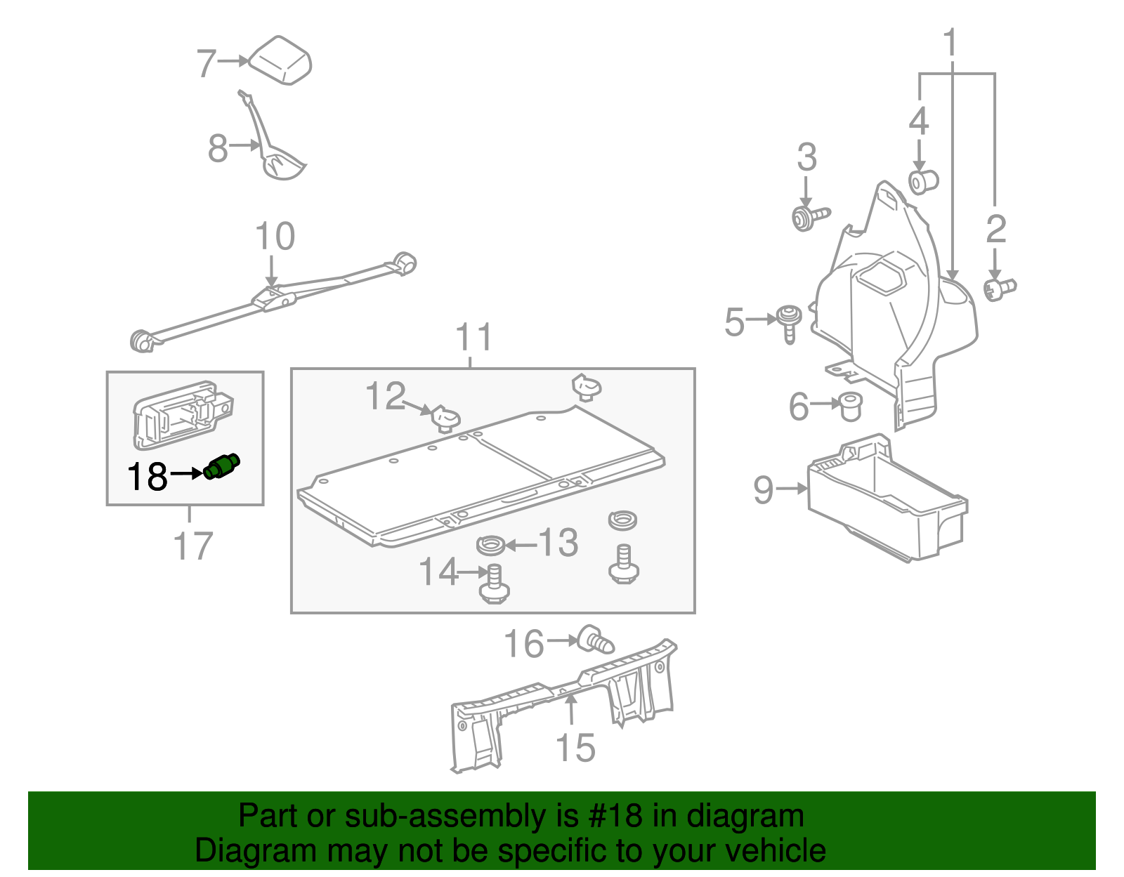 Trunk Light Bulb - Scion (90981-11021)