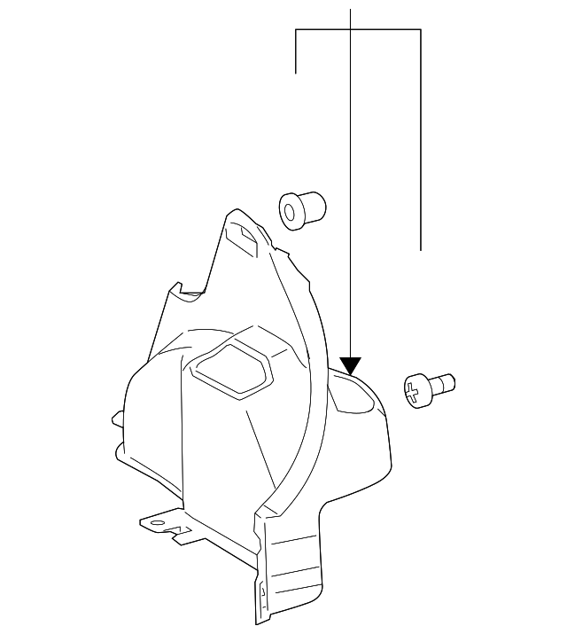 6474052371B0 Wheelhouse Trim 20092011 Toyota Yaris OEM Genuine