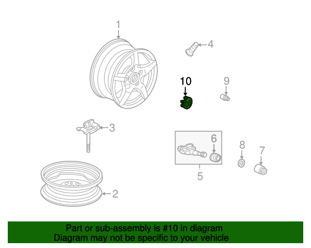 44732S2A921 Cap Assembly, Aluminum Wheel Center 20042007 Honda
