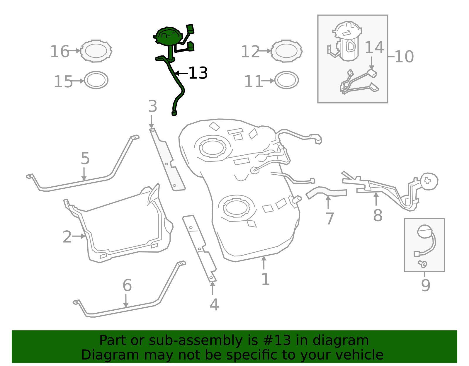 25060-6CC0A - Fuel Gauge Sending Unit 2019-2025 Nissan Altima | Nissan ...