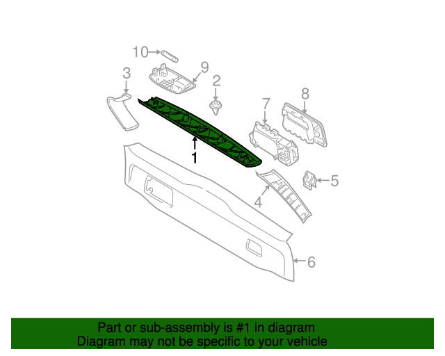 Genuine Upper Trim for 2003-2006 Volvo XC90 | Part# 39973780 