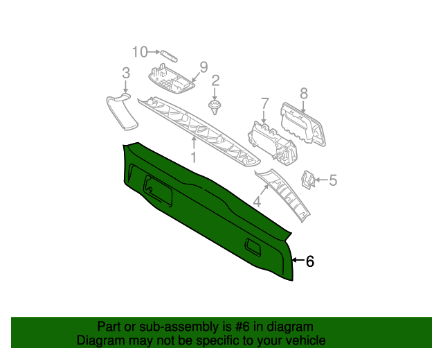 Genuine Trim Panel for 2003-2006 Volvo XC90 | Part# 39875047 