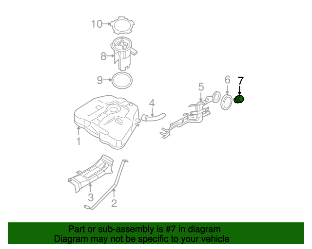 20092011 Nissan Maxima Fuel Cap 17251ZY90A Parts for Nissans