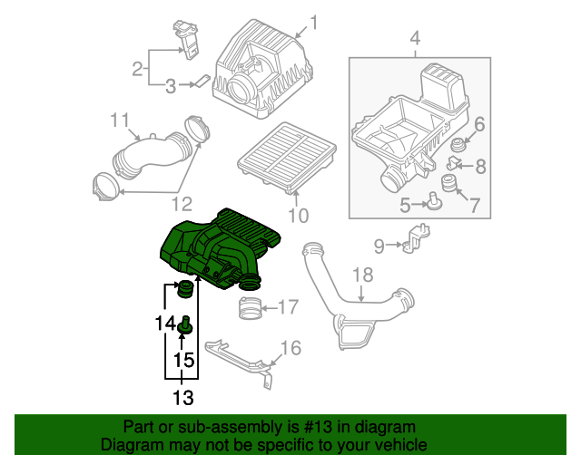 20062011 Honda Civic Chamber Assembly, Resonator 17230RNAA00