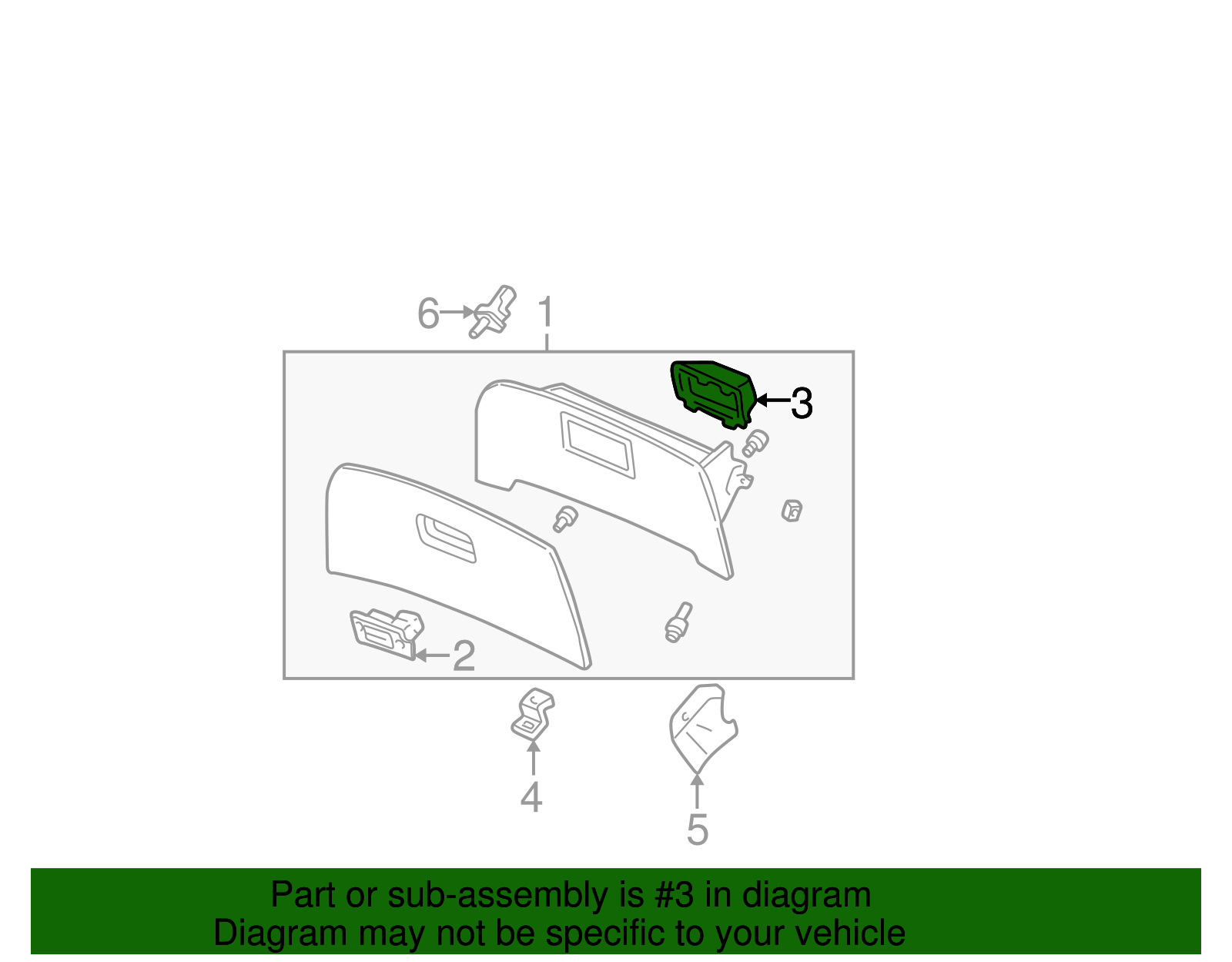 Latch Cover - Ford (YF1Z-54061A40-AAA)