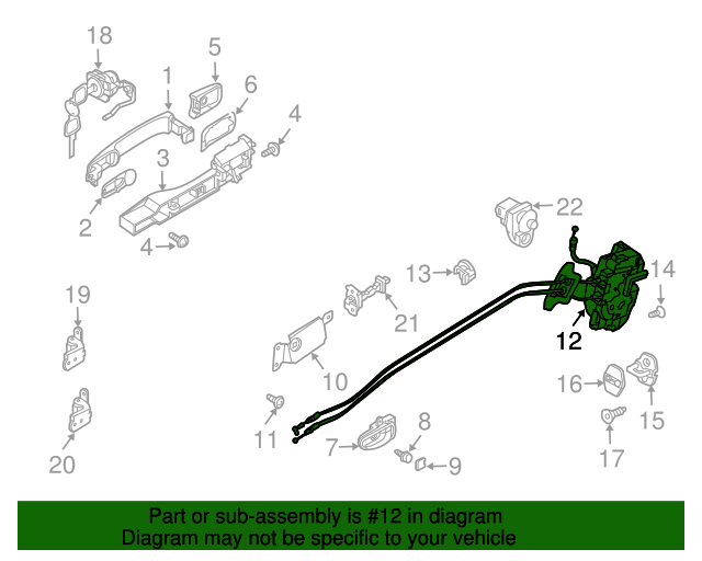 20032004 Infiniti G35 Lock Assembly 80501AM80A OEM Parts Online