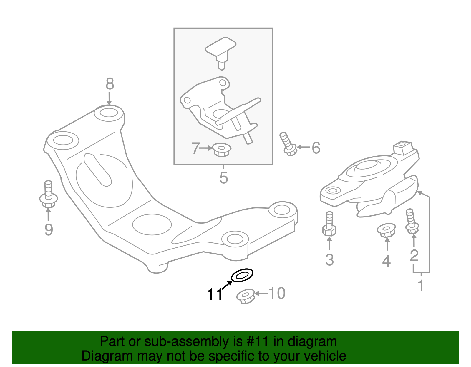 Engine Mount Washer - Scion (SU003-02901)