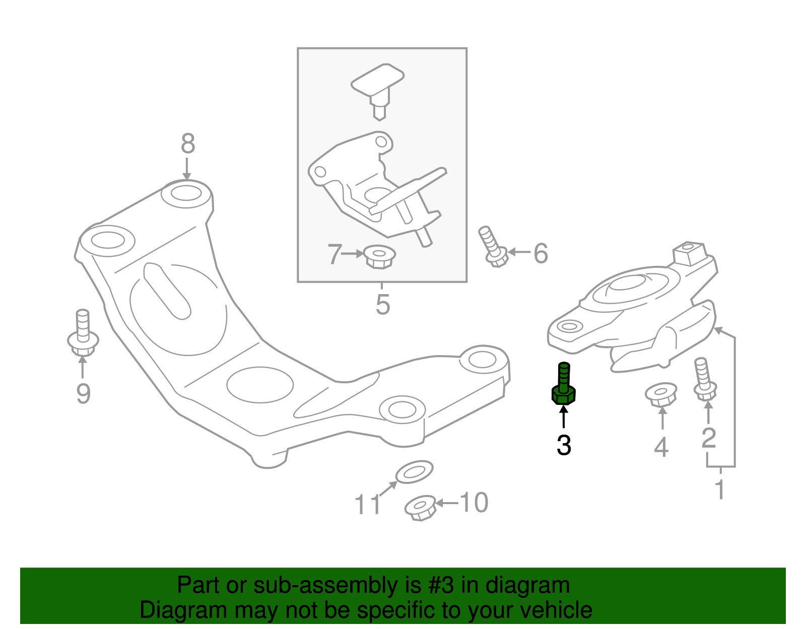 Front Mount Screw - Scion (SU003-02834)