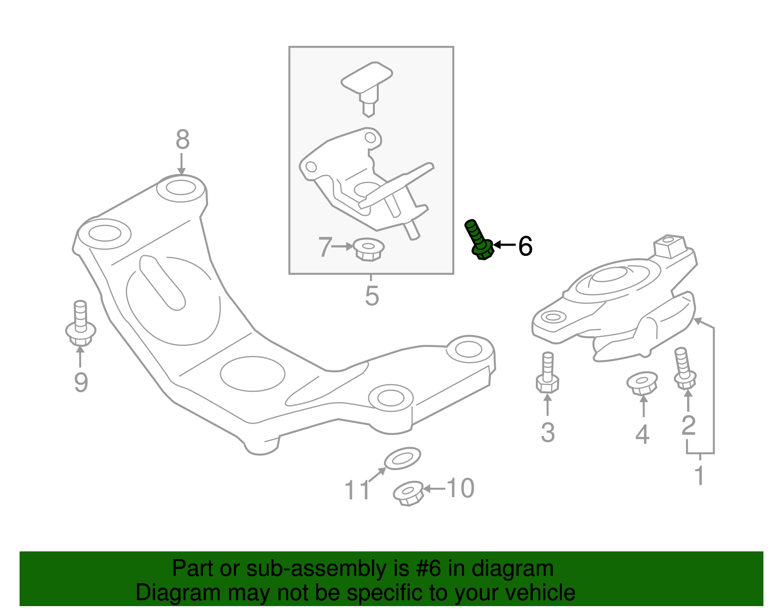 Automatic Transmission Mount Bolt - Scion (SU003-00017)