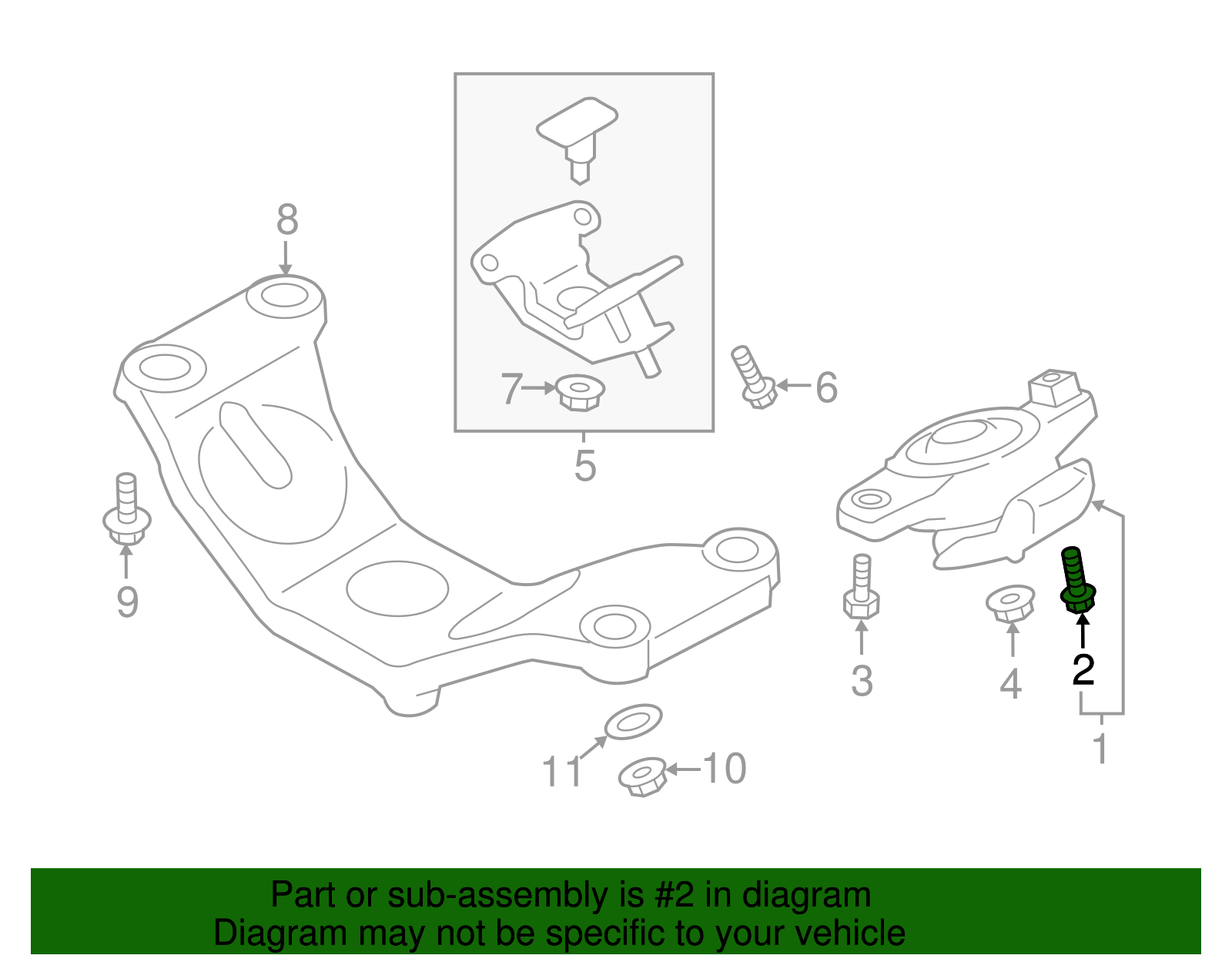 Front Mount Bolt - Scion (SU003-02839)