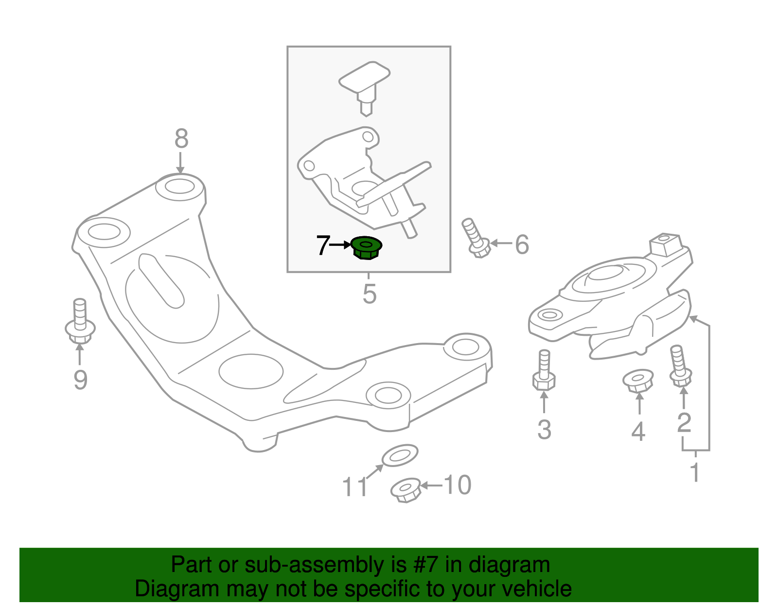 Strut Retainer Nut - Scion (SU003-02868)