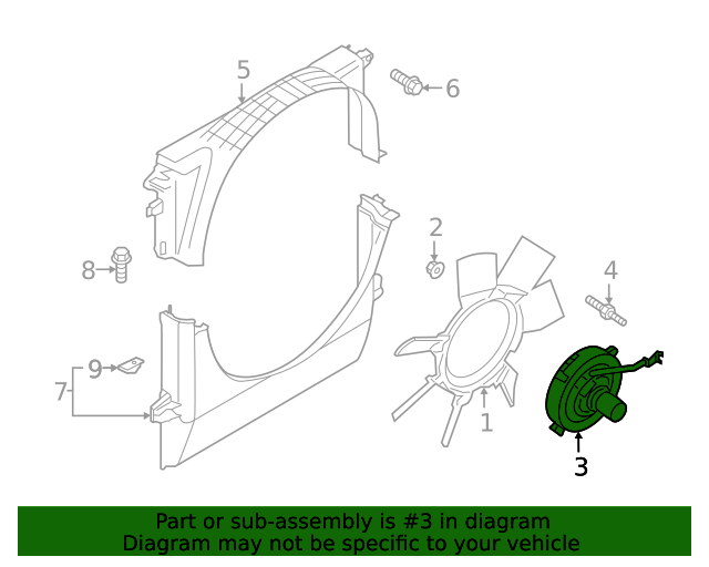 20192020 Ford Ranger Fan Clutch KB3Z8A616B QuirkParts