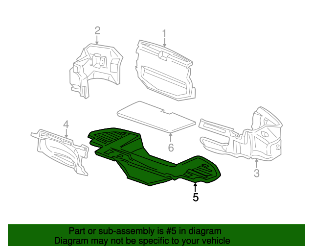 84621S2A003ZA Lining, Trunk Floor *NH85L* (Gray Eleven) 20002009 Honda S2000 Genuine