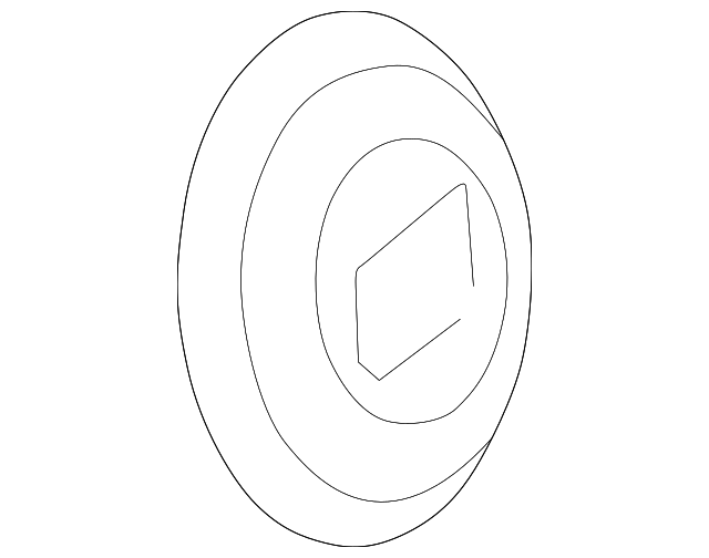 Button Style Center Cap with Tri-Shield Logo - Buick (89060308)