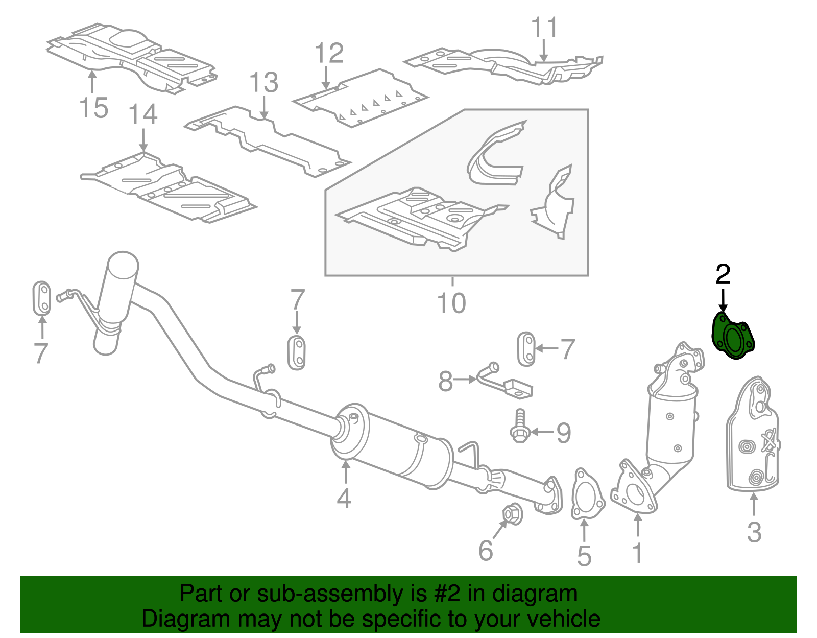 Exhaust Manifold Pipe Gasket - GM (94718254)