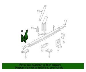 12474019 - Rear Passenger Side Spring Front Hanger - 1999-2007 GM ...
