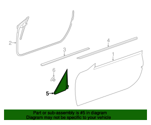 172-720-03-48 - Corner Molding 2017-2020 Mercedes-Benz | Mercedes-Benz ...