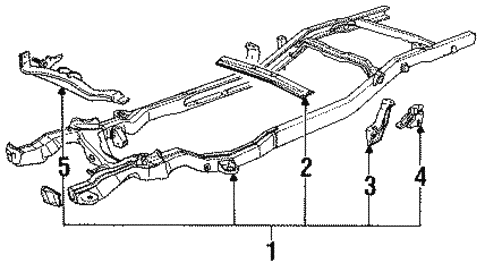 Frame Components for 1991 GMC Sonoma #0