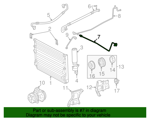 88716-04120 - AC Line - 1995-1997 Toyota Tacoma | Lithia Toyota Parts