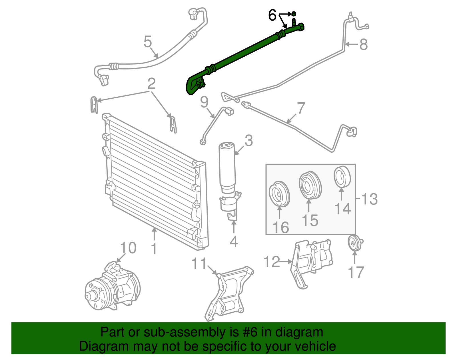 Suction Hose - Toyota (88712-04061)