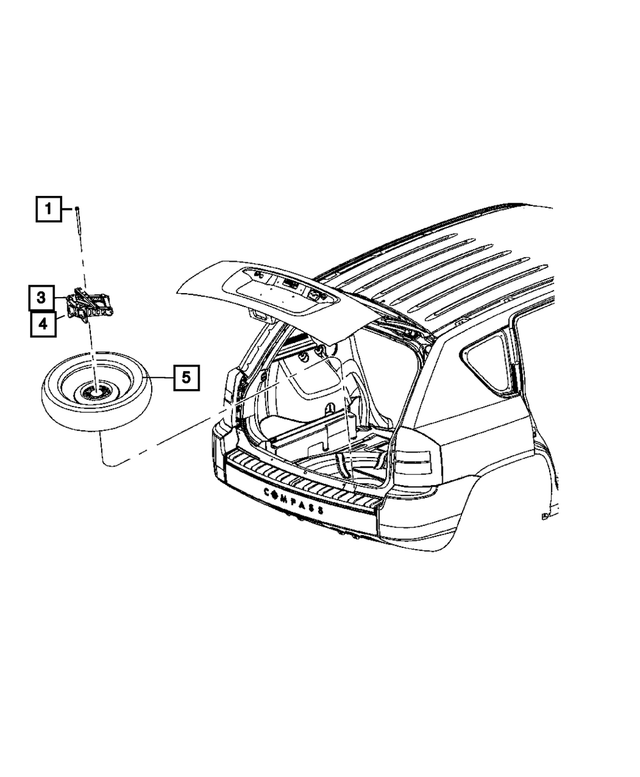 2009-2017 Mopar Jack 5191333AH | Mopar eStore